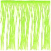 Neon színű vágott végű rojt 15 cm hosszú - LIME FLUO